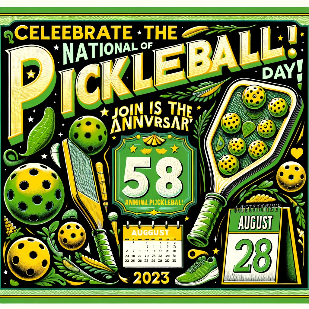 National Pickleball Day Announcement Poster