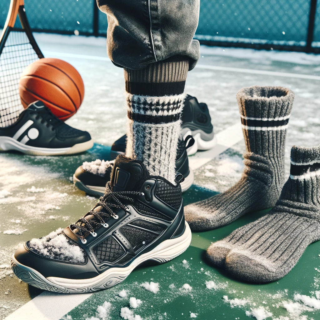 Specialized Pickleball Footwear and Socks for Winter